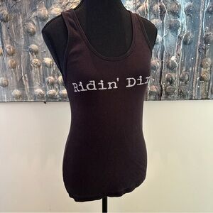 ⭐️ Ridin' Dirty Med Black Tank Top